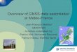 Overview of GNSS data assimilation at Mأ©tأ©o-France ... Cliquez pour modifier le style du titre Cliquez