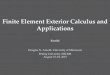 Finite Element Exterior Calculus and Applications - …Finite Element Exterior Calculus and Applications Part III Douglas N. Arnold, University of Minnesota Peking University/BICMR