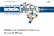 Estrategia de Inclusión Financiera: El caso de México · 2 Banca Múltiple, Cooperativas, Sofipos, Sofoles y Uniones de Crédito; cifras a marzo 2010 Los indicadores básicos de