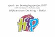sport- en bewegingsproject HIP (HIP= Herbakker in Perfecte ... · begeleid door een groepswerker van Wijkcentrum De Kring en gegeven door een sportmonitor van de sportdienst , 6-tal