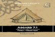 Asgard 7 - Nordisk · Loves You Asgard 7.1 Easy pitch Spread out the tent and loosely attach a few straps to the ground using the tent pegs. Loosen all guy ropes and close door before