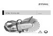 STIHL TS 410, 420 - nippan-r.co.jp · Hans Peter Stihl はじめに 2 使用上の注意および作業方法 2 用途例 9 研削ブレード 11 レジノイド ブレード 12 ダイヤモンド