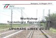 Workshop Tecnologie Ferroviarie TE UPGRADE LINEE AV/AC SPADINI.pdf · q Oggi tutte le linee di contatto AV a 25 kVca SNCF e DB sono realizzate con questi fili di contatto. q Prove