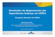 Resultados do Mapeamento das Experiências Exitosas em VSPEA · Experiências Exitosas em VSPEA Simpósio Nacional de VSPEA Ministério da Saúde Secretaria de Vigilância em Saúde