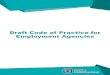 Draft Code of Practice for Employment Agencies for Employment Agencies published by the Labour Departmentâ€‌