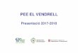 PEE EL VENDRELL · El projecte del curs 2016-2017 Projecte Entitats que col·laboren 1. Escola de mares i pares AMPA, Centres Educatius de Primària, Gabinets d’especialistes i