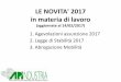 LE NOVITA' 2017 in materia di lavoro - API Verona · 2017-02-21 · 2. LEGGE DI BILANCIO 2017 (Legge n. 232 del 11/12/2016) Detassazione dei premi di risultato e welfare aziendale