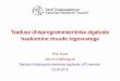 Teaduse ühisprogrammeerimise algatuste · • Action FP1301 (2013-2017) “Innovative management and multifunctional utilization of traditional coppice forests - an answer to future