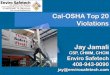Cal-OSHA Top 20 Violations Jay Jamali...Jay Jamali CSP, CHMM, CHCM Enviro Safetech 408-943-9090 jay@envirosafetech.com 5-2017 SLIDE-2 Enviro Safetech Cal-OSHAFines •Cal-OSHA fines
