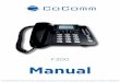 F300 - cocomm.es · 6 Introducción Gracias por elegir el teléfono inalámbrico Co-Comm F300. Este teléfono está diseñado para su uso con las redes GSM 900/1800 y UMTS 900/2100