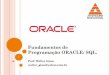 Oracle - WordPress.comO software instalado chega a 1.2 GB - Utiliza apenas um processador - Até 4 GB de dados no disco rígldo - Até 1 GB de memória RAM Gerenclamento somente de