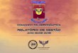  · 2019-12-12 · MINISTÉRIO DA DEFESA COMANDO DA AERONÁUTICA ESTADO-MAIOR DA AERONÁUTICA PRESTAÇÃO DE CONTAS ORDINÁRIA ANUAL RELATÓRIO …