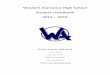 Western Alamance High School Student Handbook 2015 – 2016 · 2015 – 2016 Western ... World History, American History I, American History II, & Civics (class of 2016 and later)