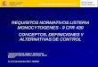 REQUISITOS NORMATIVOS LISTERIA MONOCYTOGENES - 9 CFR 430 CONCEPTOS, DEFINICIONES Y ... · 2017-12-13 · CONCEPTOS, DEFINICIONES Y ALTERNATIVAS DE CONTROL “EXPORTACIÓN DE CARNE