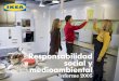 Responsabilidad social y medioambiental · La silla IKEA PS ELLAN está hecha de polipropileno reciclable y ﬁ bras de madera de desechos de aserraderos. 5 (60) Áreas de prioridad