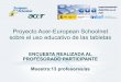 ENCUESTA REALIZADA AL PROFESORADO PARTICIPANTE …recursostic.educacion.es/eda/web/tabletas/encuestas/... · 2012-07-17 · En el PEC se incluyen estrategias de integración de las