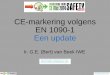 CE-markering volgens EN 1090-1 Een update Bert... · 2018-02-26 · Waar gaan we het over hebben 1. Disclaimer 2. Terugblik safety event 2012 3. CPR en EN 1090-1 4. Spraakverwarring