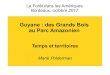 Guyane : des Grands Bois au Parc Amazonien · Bordeaux, oct. 2017 M. Polderman - FRAMESPA (UMR 5136) – Guyane, des "Grands Bois" au Parc amazonien... 17 Forêt de Guyane et parc