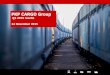 PKP CARGO Group · Przewozy kruszyw i mat. budowlanych PKP CARGO na rynku polskim Sprzedaż produkcji budowlano montażowej Transport of aggregates and building mat. of PKP CARGO