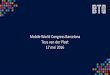 Mobile World Congress Barcelona Teus van der Plaat 17 mei …...De eSim, de embedded SIM 7. Indoor Oplossingen ... Interface naar Facebook. MWC 2016 13 Zelfrijdende Elektrische auto’s