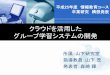 クラウドを活用した グループ学習システムの開発 - …kitchom.ed.oita-u.ac.jp/jyo/proh25/kousou/morisaki/...Dropbox SkyDrive Google Drive Dropbox システム開発の背景