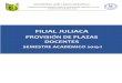 FILIAL JULIACA - UJCM · Empresariales y Pedagógicas, el cuadro de Plazas Vacantes de Docentes a Tiempo Completo y Tiempo Parcial para el Semestre Académico 2019-1, correspondiente