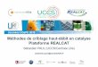 Méthodes de criblage haut-débit en catalyse Plateforme REALCAT · French National Research Agency (ANR) within the frame of the ‘Future Investments’ program (PIA), with the