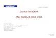 Institut MAREMAR ANY ESCOLAR 2012-2013 · TRIMESTRES: 1r, 2n i 3r SESSIONS/SETMANA: 3 ò Currículum d’anglès Segon d’ESO LLENGÜES ESTRANGERES Índice de contenidos 1. Introducció