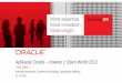 Aplikacje Oracle nowiny z Open World 2011 · 1 Aplikacje Oracle – nowiny z Open World 2011 i nie tylko ... Andrzej Amanowicz, Dyrektor Konsultingu Sprzedaży Aplikacji 27.10.2011