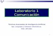 Laboratorio 1 Comunicación - UPV/EHUadimen.si.ehu.es/~rigau/teaching/EHU/TAIA/Curs2013... · 1 Técnicas Avanzadas de Inteligencia Artificial Dpt. Lenguajes y Sistemas Informáticos