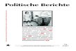 Politische Politische Berichte Politische Berichte â€“ Zeitschrift fأ¼r Sozialistische Politik Ausgabe
