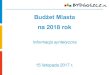 Budżet Miasta - Bydgoszcz€¦ · Prace nad projektem budżetu 2011-2018 r. Rok Nadwyżka bieżąca Planowany WPF Plan pierwotny Wykonanie 2011 35 271 107 55 410 769,26 2012 75 734