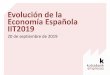 Presentación de PowerPoint - Kutxabank · 2019. 9. 26. · 1. Economía española IIT2019: en línea de desaceleración, como en entorno próximo 3 20/09/2019 La revisión de previsiones