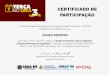 CERTIFICADO DE PARTICIPAÇÃO · 2019. 3. 20. · CERTIFICADO DE PARTICIPAÇÃO O Conselho Regional de Engenharia e Agronomia de Pernambuco –CREA-PE, certifica para os devidos fins