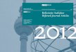 Referierte Aufsätze 2012 Referierte Aufsätze Refereed ... · In: Portuguese Economic Journal 11 (2012), 1, S. 21–34 In weiteren referierten Fachzeitschriften ver - öffentlichte