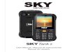 skydevices.com · -SMS El teléfono puede enviar y recibir mensajes SMS. Puede revisar la cantidad de mensajes enviados o recibidos desde el menú de SMS. Redactar mensaje: Puede