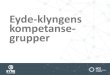 Eyde-klyngens kompetanse- grupper€¦ · og presentasjon målinger og rapporter. EOS systemer Arbeids-utvalg • Arne Øvsthus, GE Healthcare ... • Arvid Wistrøm, Glencore Nikkelverk