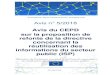 Avis n° 5/2018 · 2018. 8. 16. · droits fondamentaux à l’ère des données massives (Big Data)5, a présenté une stratégie pour créer un cyberespace européen fondé sur