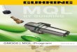MQL - Guhring, Inc. · 5 HsK-A for automatic tool change HsK-A for manual tool change Hydraulic chucks 4210, p. 9 4209, p. 8 Shrink fit chucks 4741, p. 12 4735, p. 10 Synchro-chucks