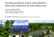 Aurinkosähköä myös taloyhtiöön – tekniset ratkaisut ja ... · Janne Käpylehto 2.10.2019 • Oikein mitoitetun aurinkovoimalan takaisinmaksuaika on noin 15 vuotta. • Optimi