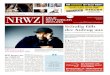und Orient NRWZ| · 2019. 12. 6. · Foto:pm Umfrage Wie finden Sie die NRWZ? Während die NRWZ, die Neue Rottweiler Zeitung ... Weihnachtsmarkt, obereHauptstra-ße; geöﬀnet MO