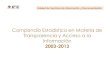 Compendio Estadístico en Materia de Transparencia y Acceso a la Información · 2014. 7. 23. · Compendio Estadístico en Materia de Transparencia y Acceso a la Información 2003-2013