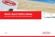 BYD BATTERY-BOX Broschüre...Gewicht 65 kg 108 kg 151 kg 194 kg IP Schutzart IP55 Garantie 10 Jahre Umgebungstemperatur [2] -10 C bis +50 C Zertifizierung und Standards UN 38.3 / UL1642,