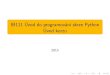IB111 Úvod do programování skrze Python Úvod kurzuIB111 Úvod do programovÆní skrze Python (4+2 kr.) ( IB999 Vstupní test z programovÆní (0 kr.) ) výhody a nevýhody Pythonu