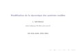 Modélisation de la dynamique des systèmes mobilesnehsetl.free.fr/EC934_Cours2.pdf · Modélisation de la dynamique des systèmes mobiles L. NEHAOUA lamri.nehaoua@ufrst.univ-evry.fr