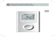 Thermostat programmable radio Programmierbarer Funkthermostat · Ê Appuyez 5 secondes sur la 2ème touche en partant de la gauche. L’écran affiche la version du thermostat. Ë