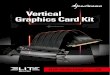 Vertical Graphics Card Kit...Graphics Card Holder (ELITE SHARK CA200 シリーズ用) PCIe 3.0 x16 ライザーケーブル 取り付けネジ メタル (グラフィックカードホルダー)