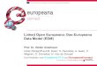 Linked Open Europeana: Das Europeana Data Model (EDM) Linked Open Europeana / DINI-Repositorien Prof. Dr. Stefan Gradmann, Humboldt Universität zu Berlin Europeana V1.0 WP3 / EuropeanaConnect