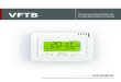 VFTB Bedienungsanleitung Funk-Raumthermostat Anzeige f£¼r Tastensperre Uhrzeit Signalausstrahlung Batterien