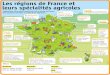 Les régions de France et leurs spécialités agricoles · 2017. 8. 21. · la vigne (vins de Bordeaux), l’élevage de volailles (foie gras du Périgord), la prune du Lot-et-Garonne